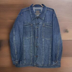 Vintage Marithe Francois Girbaud Men's Denim Trucker Jacket XXXL Multi Pocket